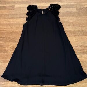 KLD Signature black a-line mini cocktail party dress size small S
 b32